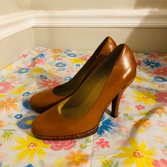 Michael Kors Brown Leather Heels - Picture 2 of 4